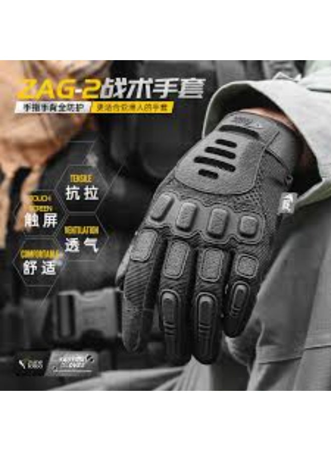 Imported full-finger grip gloves with strong knuckle protection. Breathable, anti-slip design for better control while riding. Suitable for motorcycles and scooters - Image 1